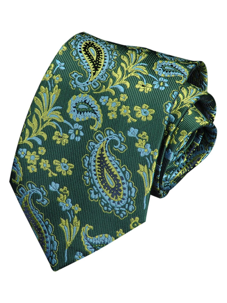 Cravate Paisley à Fleurs Rétro Pour Hommes