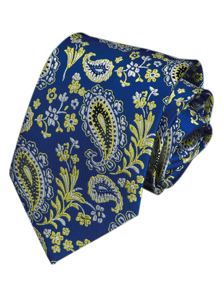 Cravate Paisley à Fleurs Rétro Pour Hommes