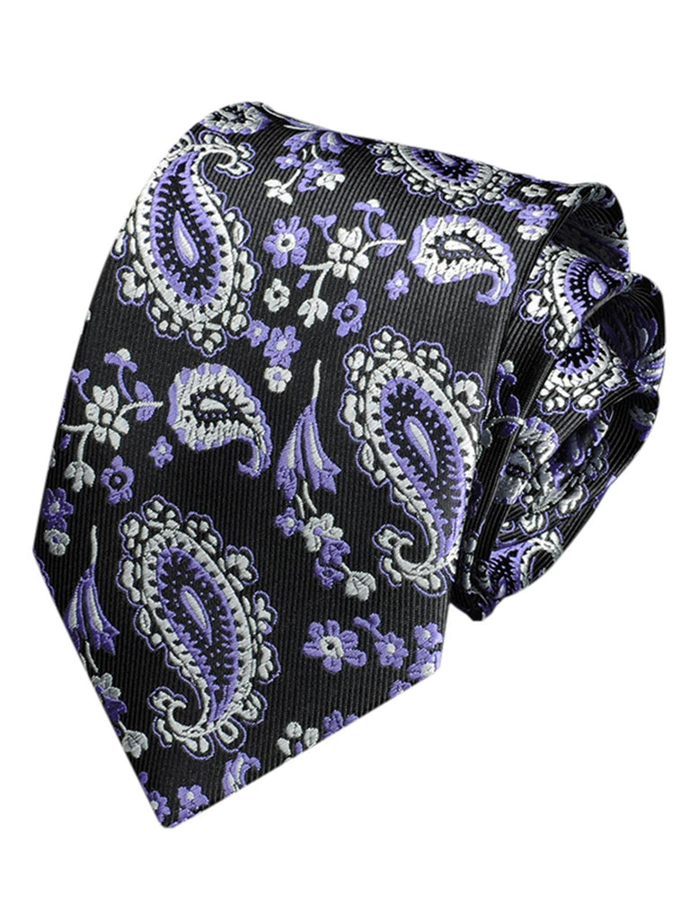 Cravate Paisley à Fleurs Rétro Pour Hommes