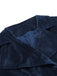 [Prévente] Manteau long grande taille en velours bleu marine des années 1950