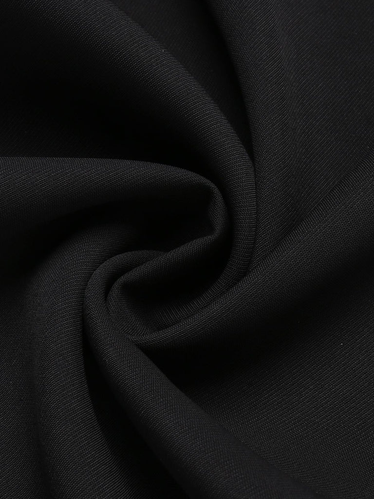 Pantalon noir à Bretelles Unies des Années 1930