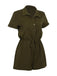 Combishort uni à Lacets Vert Armée des Années 1950