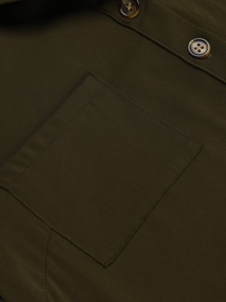 Combishort uni à Lacets Vert Armée des Années 1950