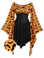 Robe d'Halloween à Taille Empire Chauve-Souris Gothique