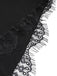 Robe noire à lacets à manches chauve-souris des années 1950