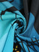 Robe patchwork en dentelle d'Halloween des années 1950 bleu marine