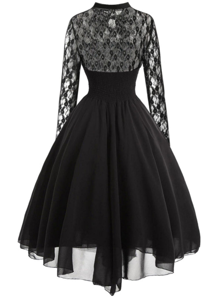 Robe trapèze en dentelle Steampunk d'Halloween des années 1950