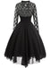 Robe trapèze en dentelle Steampunk d'Halloween des années 1950