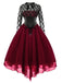 Robe trapèze en dentelle Steampunk d'Halloween des années 1950