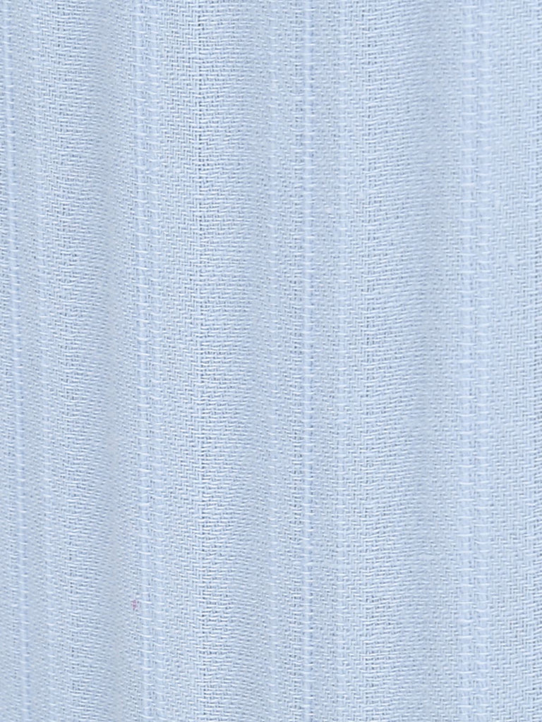 Chemisier bleu clair des années 1950 à col nœud