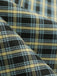 Robe trapèze jaune et noire 1950s à revers à carreaux