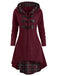 Manteau boutonné en corne de chenille des années 1950 rouge vin