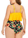 Maillot de Bain Grande Taille Tournesols