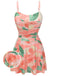 Maillot de bain une pièce pêche années 1950 rose