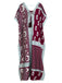 Cache-maillot long motif indien rouge des années 1960