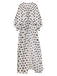 Cache-Maillot longue noire et blanche à pois des années 1960