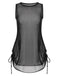 Cache-maillot de cordon translucide solide des années 1960