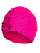 Bonnet de bain enveloppant plissé rétro uni