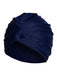 Bonnet de bain enveloppant plissé rétro uni