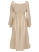 Robe de nuit à col en V et nœud papillon des années 1950