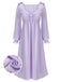 Robe de nuit à col en V et nœud papillon des années 1950