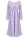 Robe de nuit à col en V et nœud papillon des années 1950