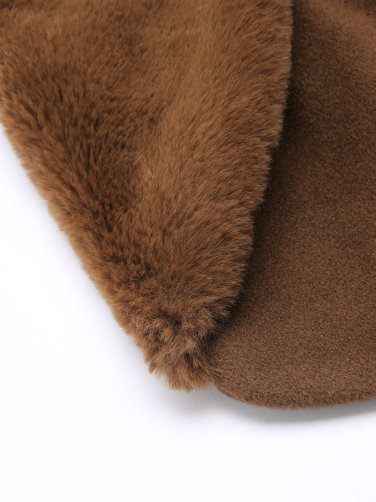 2PCS Boléro marron et robe crayon à carreaux belle