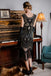 Robe Charleston Vintage Année 20 Gatsby à Franges à Paillettes Pin Up