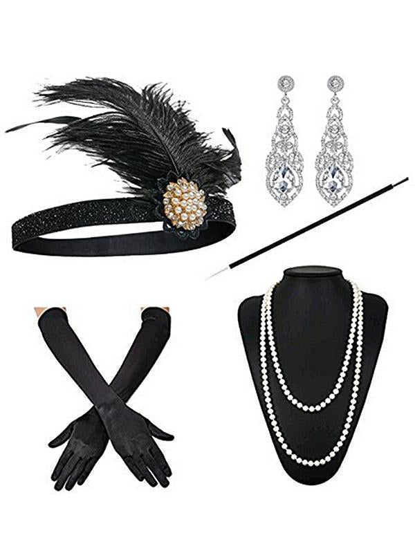 1920s Ensemble d'accessoires Flapper pour Costume