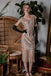 Robe Charleston Vintage Rose Années 20 Frangée à Perles et Sequins Chic