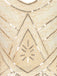 Robe Charleston Vintage Années 20 à Franges Paillettes Gatsby Beige