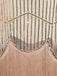 Robe Charleston Vintage Années 20 à Franges Paillettes Gatsby Beige