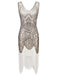 Robe Flapper à Franges Blanche Années 1920