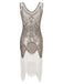 Robe Flapper à Franges Blanche Années 1920