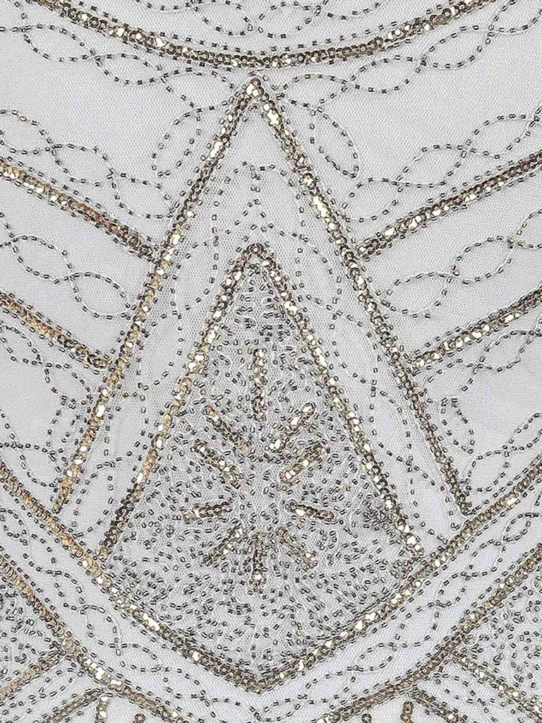 Robe Flapper à Franges Blanche Années 1920