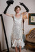 Robe Flapper à Franges Blanche Années 1920