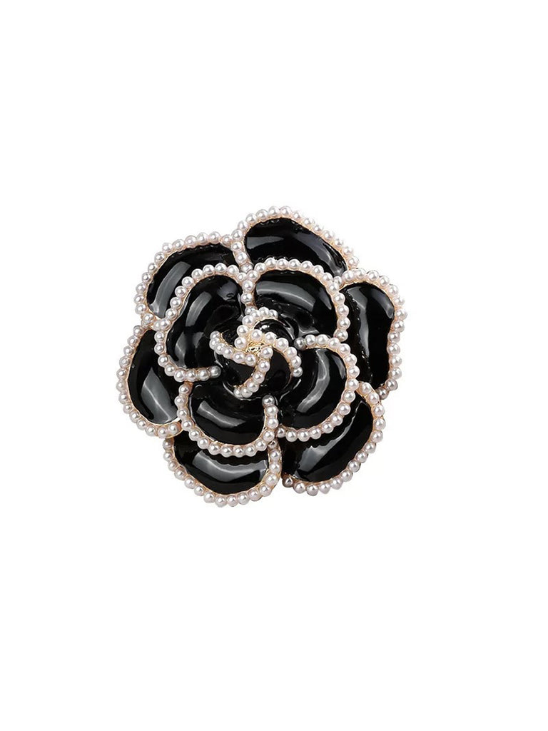 Broche à Fleur avec Perle Vintage Accessoire