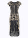 Robe Flapper à Paillettes Noire Années 1920
