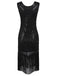 Robe Flapper à Franges et Paillettes des Années 1920